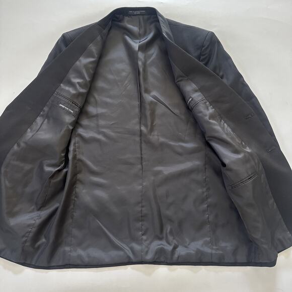 Jones New York 40R 34x29 Black 100% Wool Mens Jacket Pants Tux Tuxedo - Picture 4 of 16